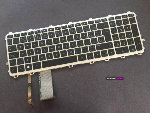 HP 720244-DB1 ENVY 15-j 17-j Series Canadian French Backlit Keyboard With Frame