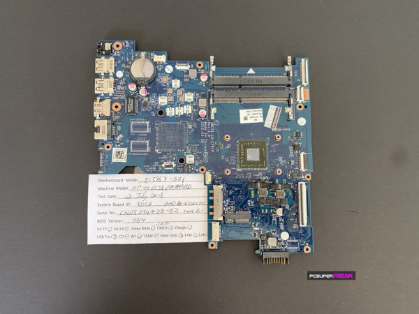 HP 813967-501 Notebook 15-af Series AMD A6 Motherboard