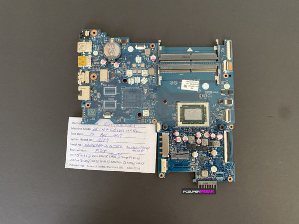 HP 854958-601 Notebook 15-ab 15-ba Series AMD A10 Motherboard