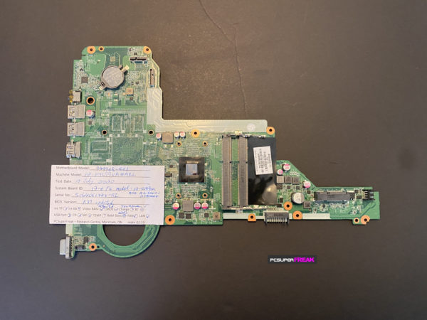 HP 749968-501 Pavilion Touchsmart 17-e Series AMD A6-5200U UMA Motherboard